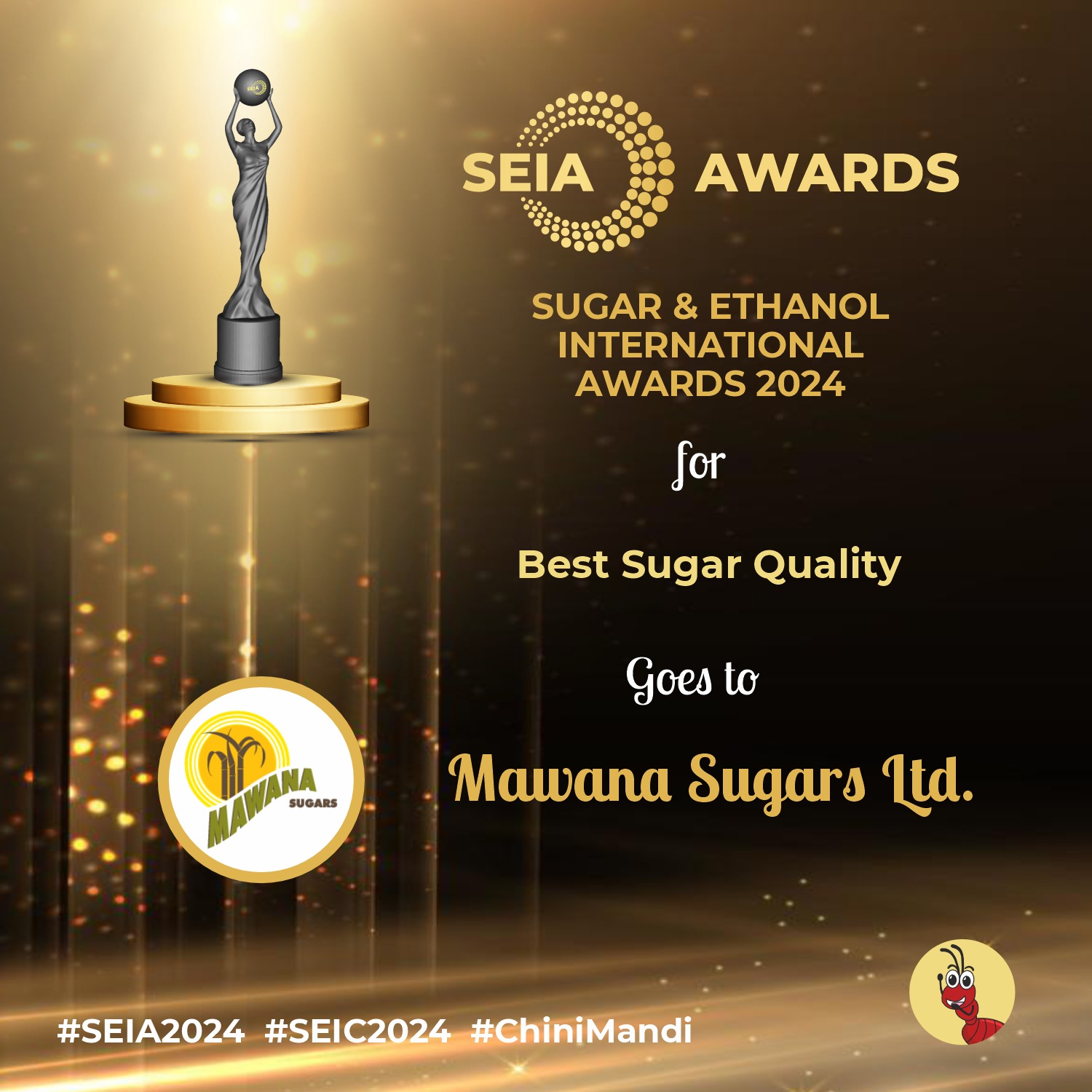 SEIA 2024 Mawana Sugars receives award for best sugar quality ChiniMandi